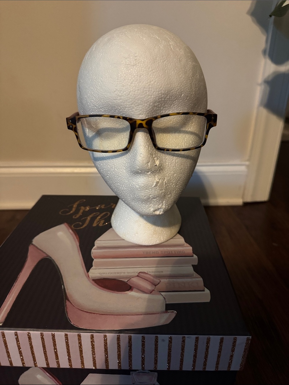 Tortoiseshell Rectangular Blue-light  Reading Glasses